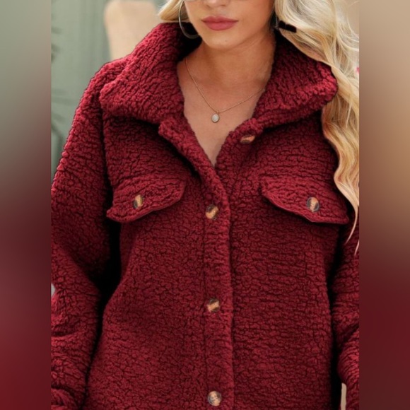 Button Down Collared Coat - Picture 6 of 13